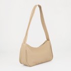 Сумка женская на молнии, цвет бежевый - фото 39790879