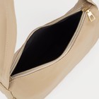 Сумка женская на молнии, цвет бежевый - фото 39790880