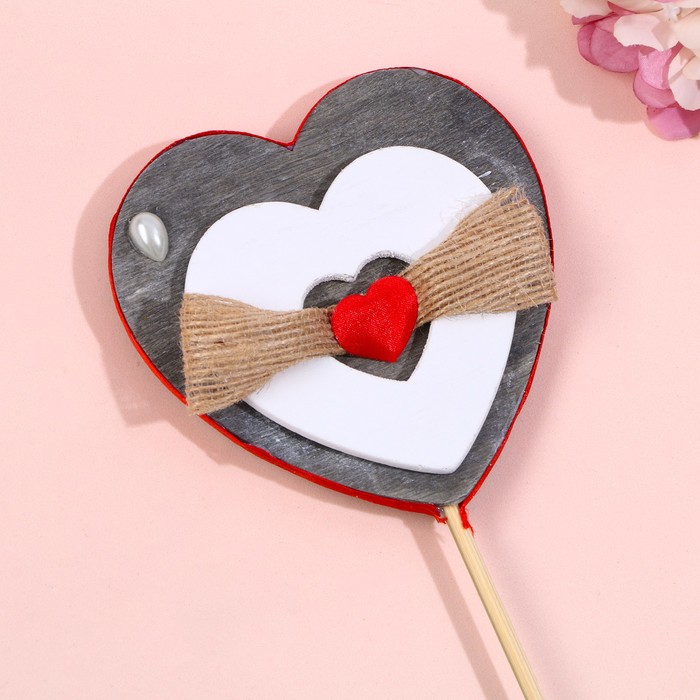 Декоративная шпажка «Сердце» 30 см - Фото 1