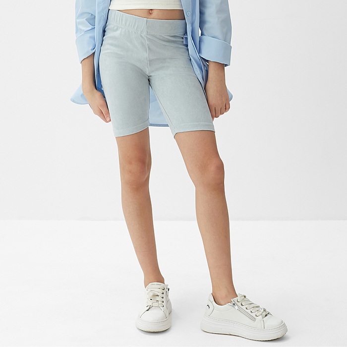 Велосипедки детские MINAKU: Casual Collection KIDS, голубые, рост 104 см - Фото 1