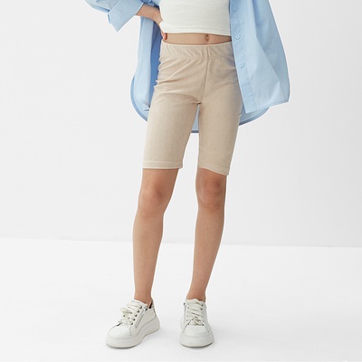 Велосипедки детские MINAKU: Casual Collection KIDS, грязно-розовые, рост 110 см