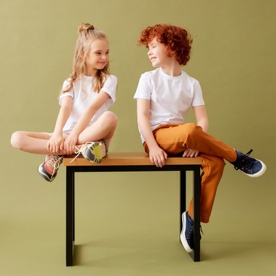 Велосипедки детские MINAKU: Casual Collection KIDS, грязно-розовые, рост 110 см