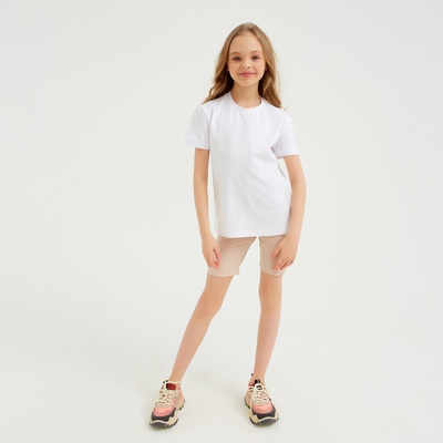 Велосипедки детские MINAKU: Casual Collection KIDS, жемчужные, рост 110 см