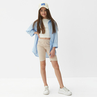 Велосипедки детские MINAKU: Casual Collection KIDS цвет жемчужный, рост 122 - Фото 3