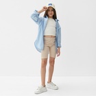 Велосипедки детские MINAKU: Casual Collection KIDS, жемчужные, рост 152 см - Фото 4