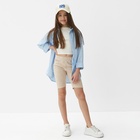 Велосипедки детские MINAKU: Casual Collection KIDS, жемчужные, рост 152 см - Фото 5