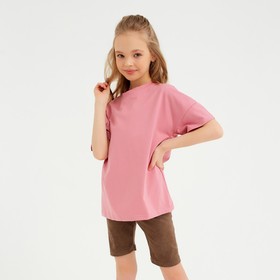 Велосипедки детские MINAKU: Casual Collection KIDS цвет коричневый, рост 122