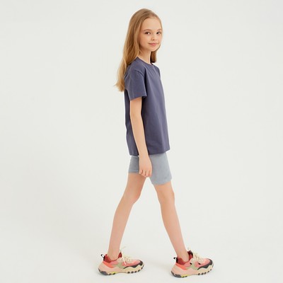 Велосипедки детские MINAKU: Casual Collection KIDS, серые, рост 110 см
