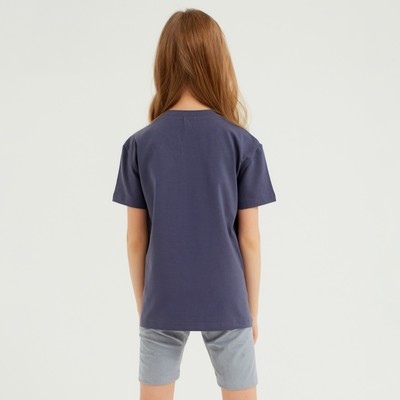 Велосипедки детские MINAKU: Casual Collection KIDS, серые, рост 110 см
