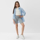 Велосипедки детские MINAKU: Casual Collection KIDS, серые, рост 140 см - Фото 4