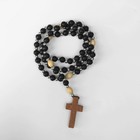 Чётки «Православные», деревянные, 50 бусин, через шарик, чёрные - Фото 3