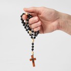 Чётки «Православные», деревянные, 50 бусин, через шарик, чёрные - Фото 2