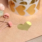 Наклейка с тиснением, золотая, 3.5×2.5 см - Фото 2