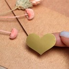 Наклейка с тиснением, золотая, 3.5×2.5 см - Фото 3