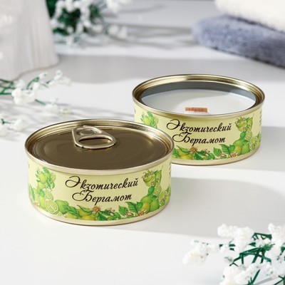 Свеча в банке «Экзотический бергамот», из соевого воска, 7.5×3 см