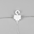 УЦЕНКА Гирлянда «Занавес», 2.8×3 м, на крючках, с пультом, IP20, 300 LED, USB, 8 режимов, серебристая нить, свечение аквамарин - Фото 4