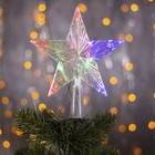 УЦЕНКА Фигура "Звезда прозрачная ёлочная" 15Х15 см, пластик, 10 LED, 2 м провод, RG/RB, 240 В - Фото 1