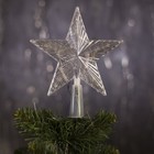 УЦЕНКА Фигура "Звезда прозрачная ёлочная" 15Х15 см, пластик, 10 LED, 2 м провод, RG/RB, 240 В - Фото 2