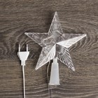 УЦЕНКА Фигура "Звезда прозрачная ёлочная" 15Х15 см, пластик, 10 LED, 2 м провод, RG/RB, 240 В - Фото 4