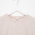 Футболка женская MINAKU OVERSIZE FIT: цвет бежевый меланж, р-р 46 7444461 - фото 701538
