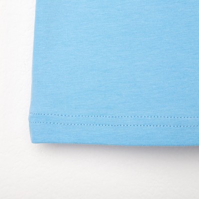 Футболка детская Basic line, голубая, рост 110 см