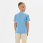 Футболка детская Basic line, голубая, рост 140 см - Фото 14