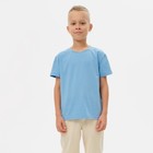 Футболка детская Basic line, голубая, рост 146 см - Фото 12