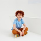 Футболка детская Basic line, голубая, рост 158 см - фото 49179325