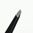 Пинцет «Premium» скошенный, широкий, 9,6 см, на блистере, цвет чёрный - фото 9115022