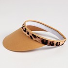 Козырёк женский MINAKU "Leopard" цвет коричневый, р-р  56-58 - фото 806950864