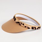 Козырёк женский MINAKU Leopard, пудровый, размер 56-58 - фото 43720586