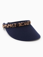 Козырёк женский MINAKU Leopard, тёмно-синий, размер 56-58 - фото 47992418