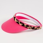 Козырёк женский MINAKU Leopard, розовый, размер 56-58 - фото 25426886