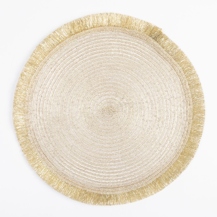 Набор салфеток «Доляна. Блеск», золото, d=38 см, 2 шт. Набор салфеток «Доляна. Блеск», золото, d=38 см, 2 шт.