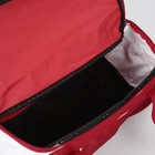 Сумка спортивная, отдел на молнии, 3 наружных кармана, длинный ремень, цвет красный/белый - Фото 7