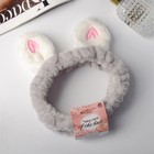 Повязка для волос «Ушки», 19×5 см, серая  (артикул 7453223)  большой выбор товаров оптом и в розницу по низким ценам с доставкой