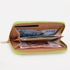 Кошелёк женский на молнии, цвет светло-розовый/жёлтый - фото 47627911