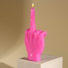 Свеча формовая "F*ck you", розовая - Фото 2