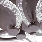 Люстра с ПДУ 1833/5CF LED 130Вт 3000-6000К диммер кофе 59,5х59,5х13 см BayerLux - фото 43851096