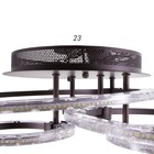 Люстра с ПДУ 1833/5CF LED 130Вт 3000-6000К диммер кофе 59,5х59,5х13 см BayerLux - фото 43851097