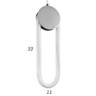 Светильник 1793/1 LED 24Вт 4000К хром 10х35-135см - Фото 6