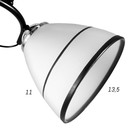 Люстра 2002/2 E27 60Вт черный+хром 44х26х25 см BayerLux - фото 21493472