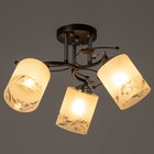 Люстра 2004/3 E27 60Вт черный+хром 45х45х25 см BayerLux - фото 21839111