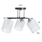 Люстра 2004/3 E27 60Вт черный+хром 45х45х25 см BayerLux - фото 21839112