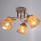 Люстра 2008/3 E27 60Вт белый+золото 45х45х25 см BayerLux - фото 21493483