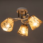 Люстра 2008/3 E27 60Вт белый+золото 45х45х25 см BayerLux - фото 21493484