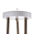 Люстра 2008/3 E27 60Вт белый+золото 45х45х25 см BayerLux - фото 21493486