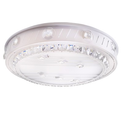 Люстра с ПДУ 1234/1 LED 95 Вт 3000-6000К белый 50×50×9 см BayerLux