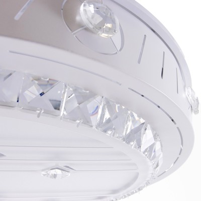 Люстра с пультом BayerLux 1234/1, светодиодная, 95 Вт, 3000-6000К, белая, 50×50×9 см