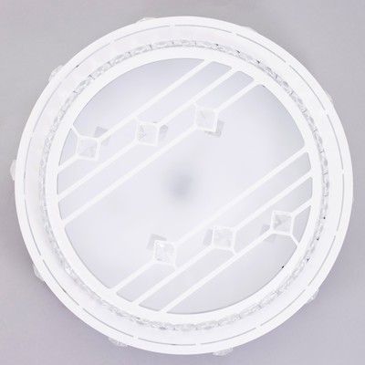 Люстра с пультом BayerLux 1234/1, светодиодная, 95 Вт, 3000-6000К, белая, 50×50×9 см